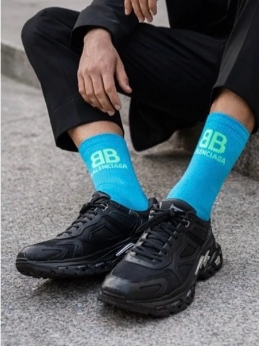 Luxury Balenciaga Crew Socks